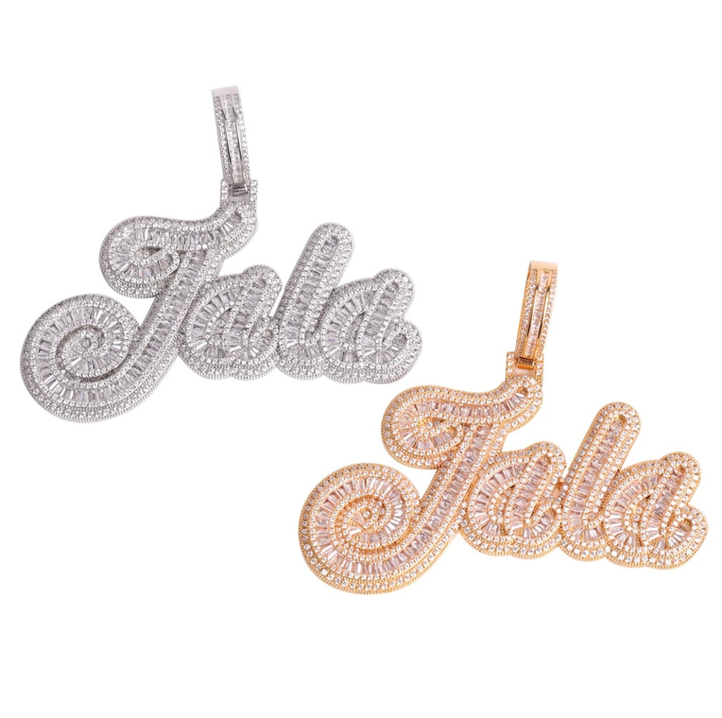 Baguette Big Face Pendant (PENDANT ONLY)