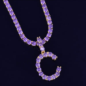 Purple Tennis Letter