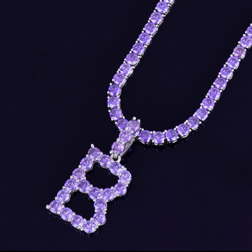 Purple Tennis Letter