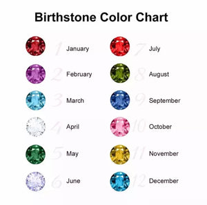 Layered Birthstone Name Plate