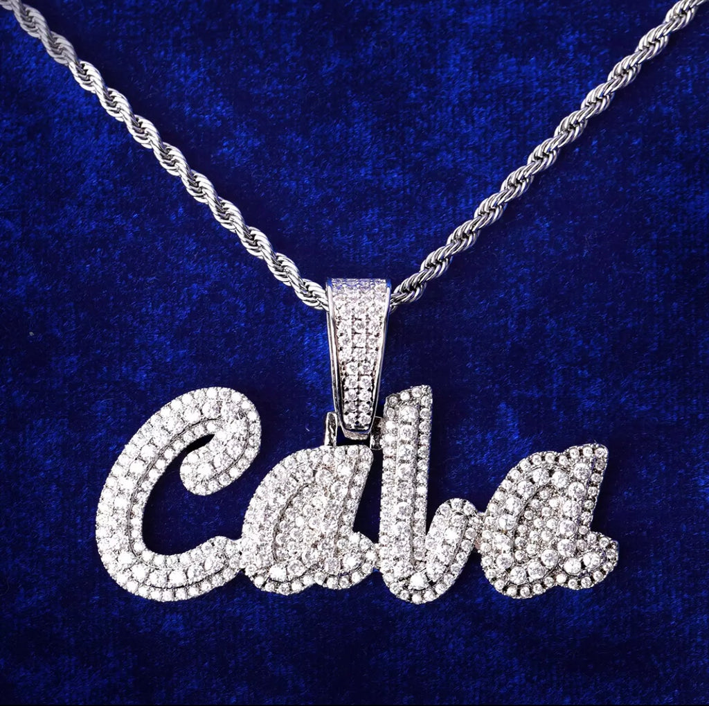 Glacier Girl Custom Pendant (Rope Chain)