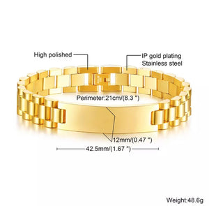 Men Custom ID Bracelets