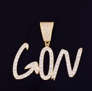 Custom Cursive Name Pendant (Rope Chain)
