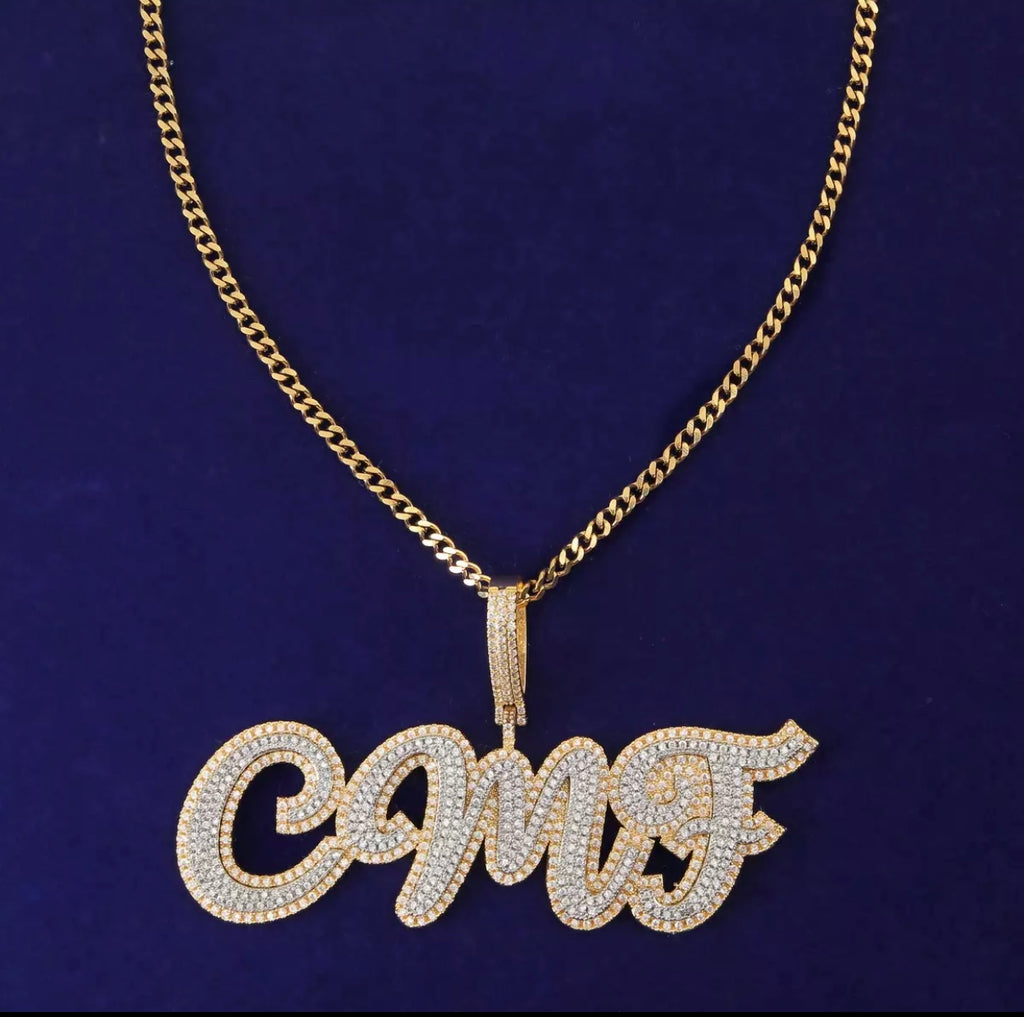 Double Face Pendant (Cuban Chain)