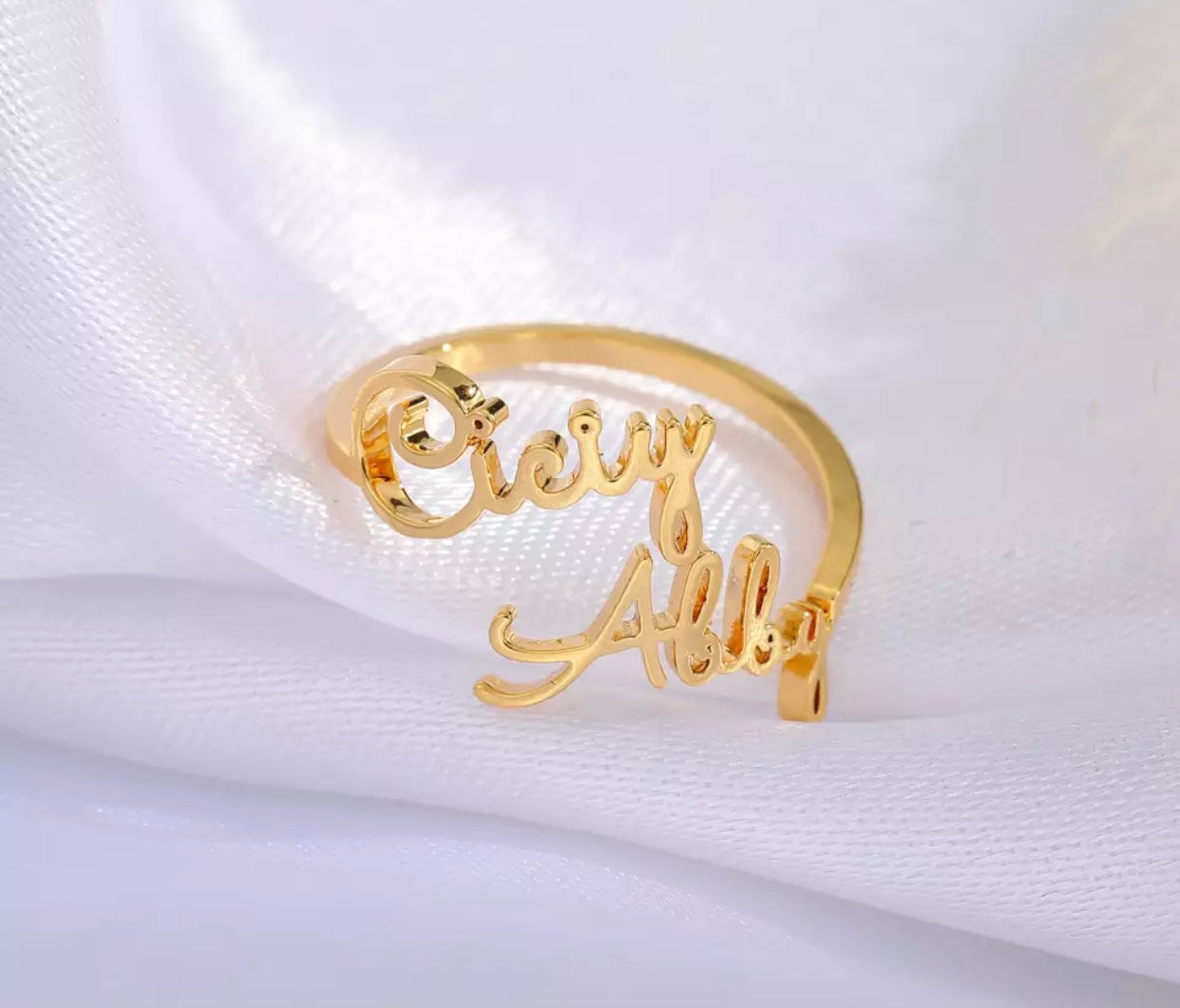 Unique Custom Name Rings