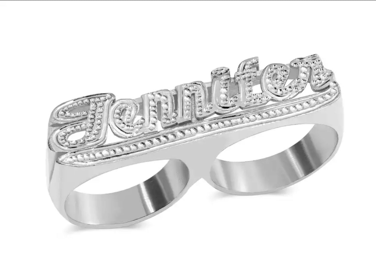 3D Custom Name Ring