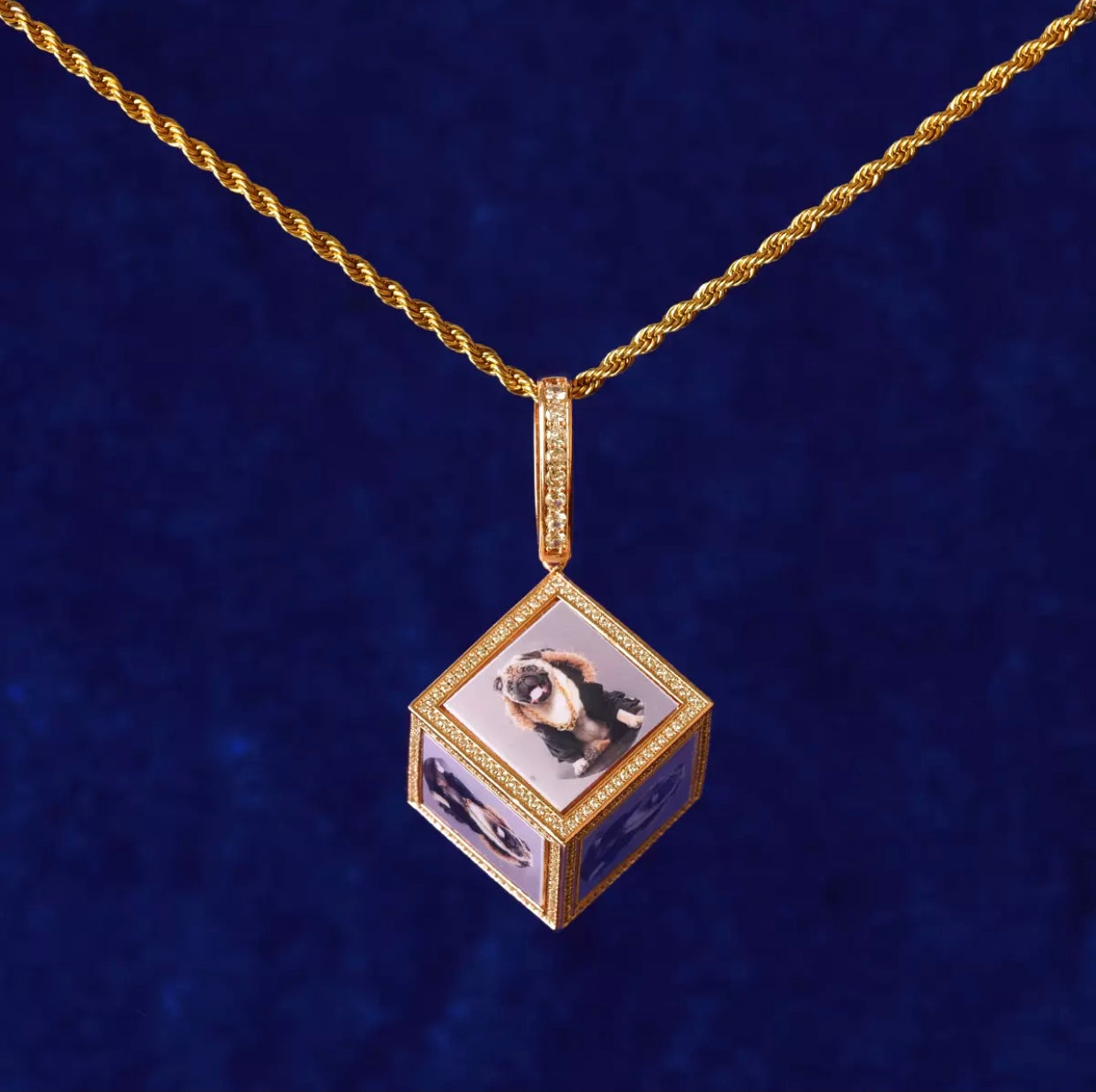 Cube Photo Pendant