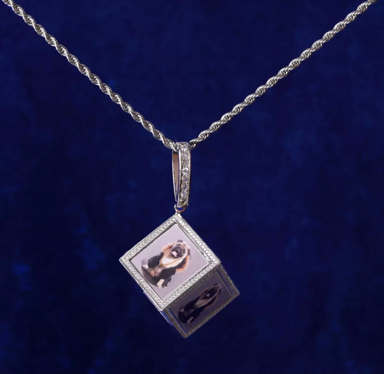 Cube Photo Pendant