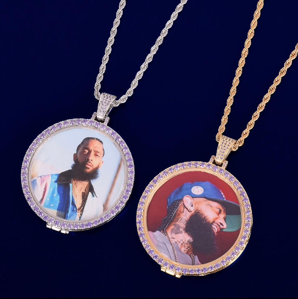 Purple Ice Photo Pendant