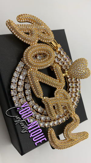 Heart On Ice (Tennis Chain)