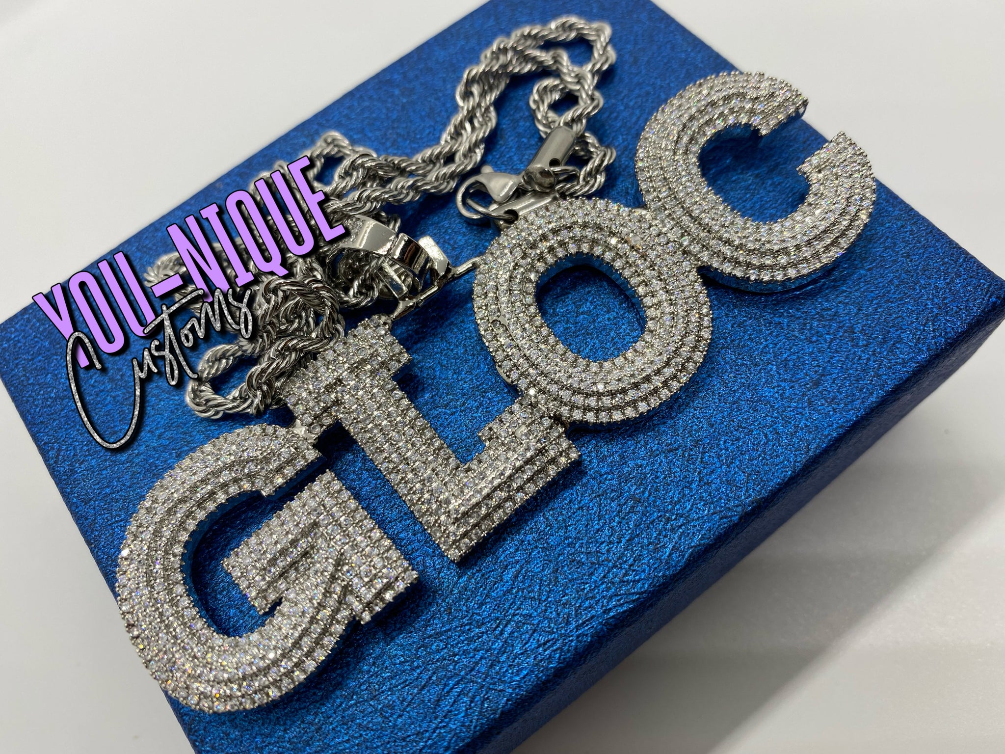 "Like A Boss" Bubble Letter Pendant (Rope Chain)