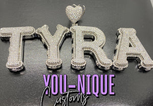 Double Ice Heart Custom (Tennis Chain)