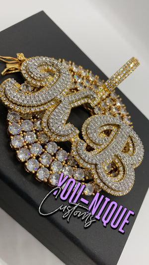 Double Face Pendant (Tennis Chain)